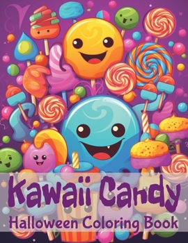 Paperback Kawaii Candy: Halloween Coloring Book: Candy For Everyone Book