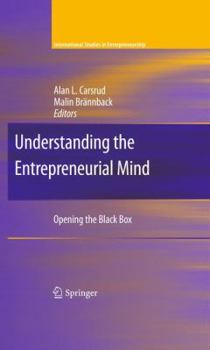 Hardcover Understanding the Entrepreneurial Mind: Opening the Black Box Book