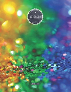 ZMUDACE Notizbuch Punktraster: in DIN A4 Softcover ZP067 Konfetti 156 leere gepunktete Seiten mit pers�nlichem Register + Seitenzahlen Zeichenbuch, Skizzenbuch, Dot Grid Notebook, Malbuch, Notizheft z