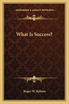 Paperback What Is Success? Book