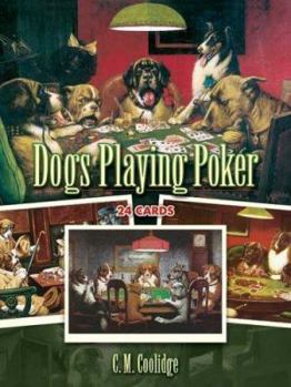 Paperback Dogs Playing Poker: 24 Cards (Dover Postcards) Book