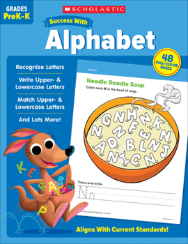 Paperback Scholastic Success with Alphabet Workbook Book