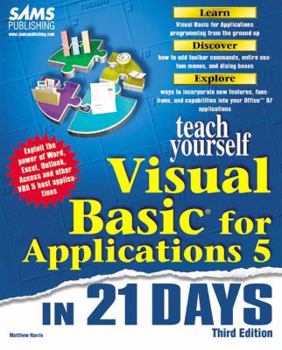 Paperback Teach Yourself Visual Basic for Applications 5 in 21 Days Book