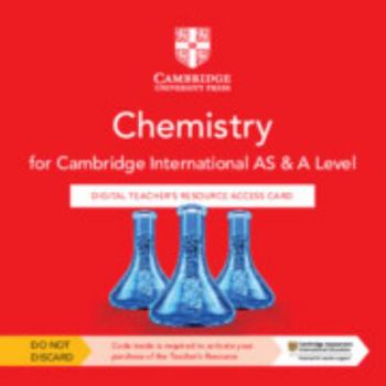 Misc. Supplies Cambridge International as & a Level Chemistry Digital Teacher's Resource Access Card Book