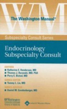 Paperback Washington Manual (R) Endocrinology Subspecialty Consult Book