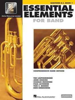 Paperback Essential Elements for Band - Baritone B.C. Book 1 with Eei (Book/Online Media) Book