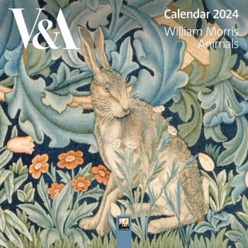 Calendar V&a: William Morris Animals Mini Wall Calendar 2024 (Art Calendar) Book