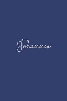Johannes: notebook with the name on the cover, elegant, discreet, official notebook for notes, dot grid notebook,