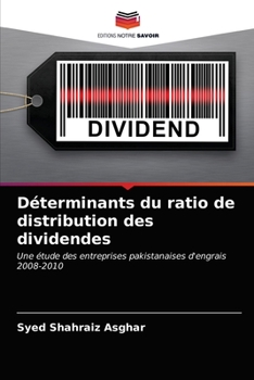 Paperback Déterminants du ratio de distribution des dividendes [French] Book
