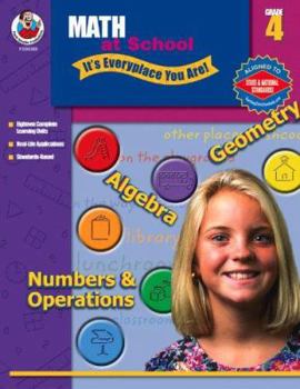 Paperback Math at School, Grade 4: It's Everyplace You Are Book