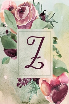 Paperback Z: Wine Green Floral 2020 Weekly Planner 6"x9" Book