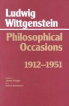 Paperback Philosophical Occasions: 1912-1951 Book