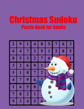 Paperback Christmas Sudoku Puzzle Book for Adults: Hardest Sudoku Challenging Puzzles. [Large Print] Book