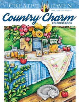 Paperback Creative Haven Country Charm Coloring Book