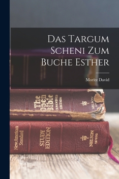 Paperback Das Targum Scheni zum Buche Esther [Aramaic] Book