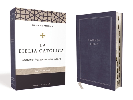 Hardcover Biblia Católica, Tamaño Personal, Tapa Dura, Azul, Con Índice, Comfort Print [Spanish] Book