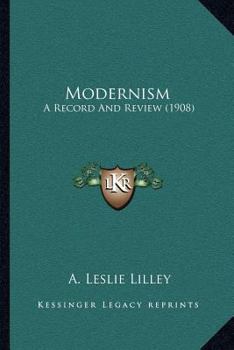 Paperback Modernism: A Record And Review (1908) Book