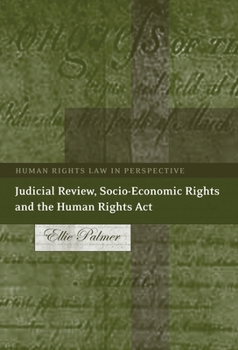 Paperback Judicial Review, Socio-Economic Rights and the Human Rights ACT Book
