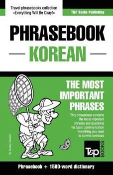 Paperback English-Korean phrasebook and 1500-word dictionary Book