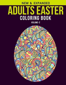 Paperback Adults Easter Coloring Book (Volume-2): Adult Coloring Book with Stress Relieving Easter Coloring Book Designs for Relaxation Book