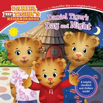 Paperback Daniel Tiger's Day and Night [With Stickers] Book