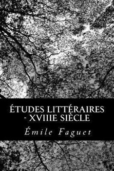 Paperback Études Littéraires - XVIIIe siècle [French] Book