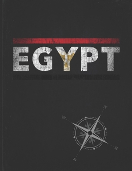 Paperback Egypt: Personalized Gift for Egyptian Friend for Travel Lightly Lined Pages Daily Journal Diary Notepad Book