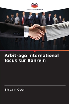Paperback Arbitrage international focus sur Bahreïn [French] Book