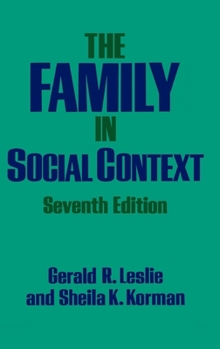 Hardcover The Family in Social Context Book