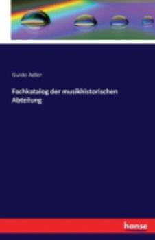 Paperback Fachkatalog der musikhistorischen Abteilung [German] Book