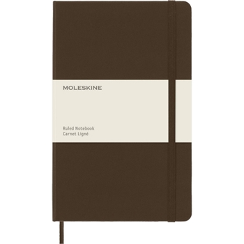Hardcover Moleskine Classic Notebook, Large, Ruled, Woodland Brown, Hard Cover (5 X 8.25) Book