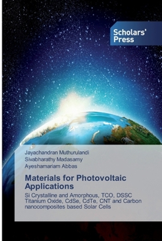 Paperback Materials for Photovoltaic Applications Book