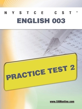 Paperback NYSTCE CST English 003 Practice Test 2 Book