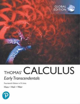 Paperback Thomas' Calculus: Early Transcendentals in Si Units Book