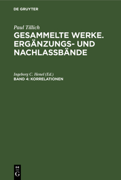 Hardcover Korrelationen: Die Antworten Der Religion Auf Fragen Der Zeit [German] Book