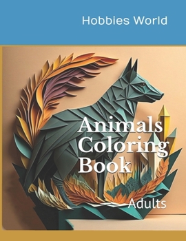 Paperback Animals Coloring Book: Adults Book