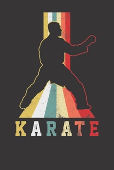 Paperback Notebook: Karate Martial Art Gift Black Belt Fighting Dot Grid 6x9 120 Pages Book