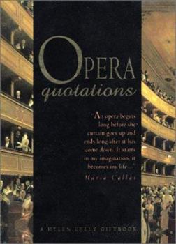 Hardcover Opera Lovers Quotations Book