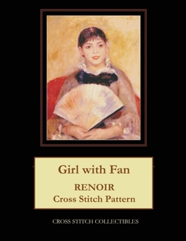 Paperback Girl with Fan: Renoir Cross Stitch Pattern Book