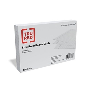 Misc. Index Card Ruld 1 Side 4x6 We Book