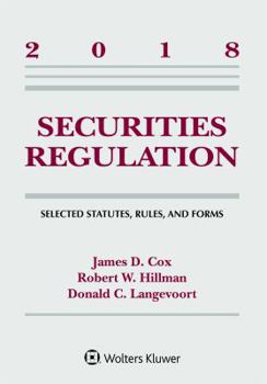 Paperback Securities Regulation: Selected Statutes, Rules, and Forms, 2018 Book