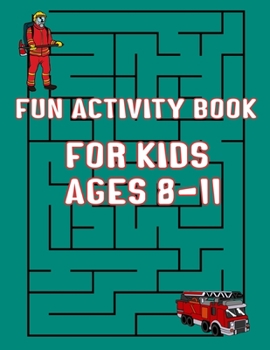 Paperback Fun Activity Book For Kids Ages 8-11: Mazes and Dot to Dot and Word search Book