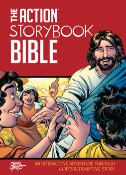 Hardcover The Action Storybook Bible: An Interactive Adventure Through God's Redemptive Story Book