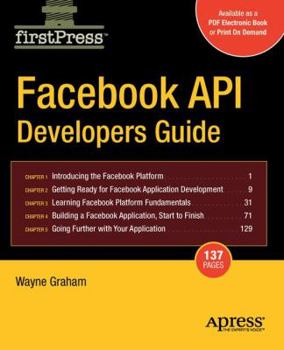 Paperback Facebook API Developers Guide Book