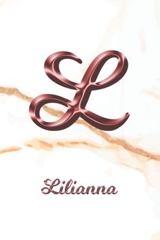 Lilianna: Sketchbook | Blank Imaginative Sketch Book Paper | Letter L Rose Gold White Marble Pink Effect Cover | Teach & Practice Drawing for ... Doodle Pad | Create, Imagine & Learn to Draw