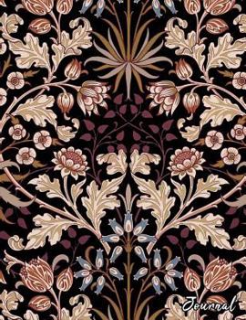 Journal: Vintage Art Nouveau Flower Print | 150 College-ruled Pages | 8.5 x 11 - A4 Size (Vintage Floral Designs)