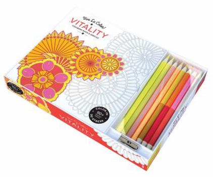 Paperback Vive Le Color! Vitality: Color Therapy Kit [With Pens/Pencils] Book