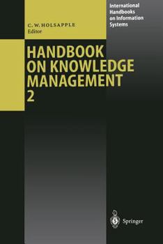 Paperback Handbook on Knowledge Management 2: Knowledge Directions Book