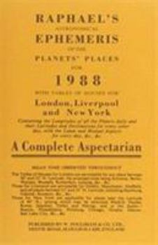 Paperback Raphael's Astronomical Ephemeris of the Planets' Places Book