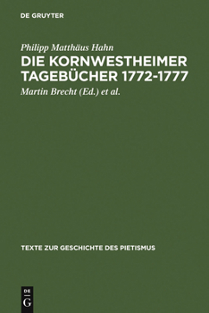 Hardcover Die Kornwestheimer Tagebücher 1772-1777 [German] Book